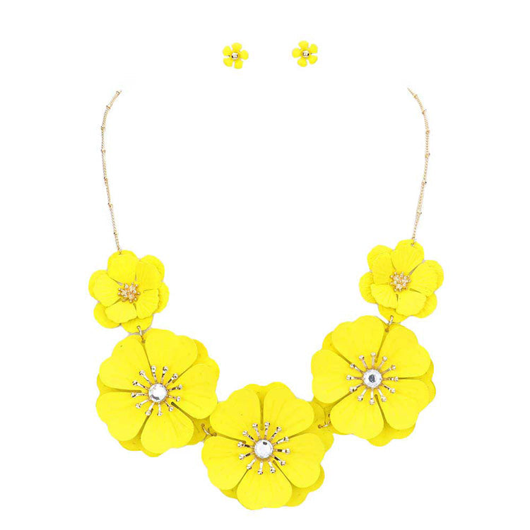 Bloom Flower Link Necklace