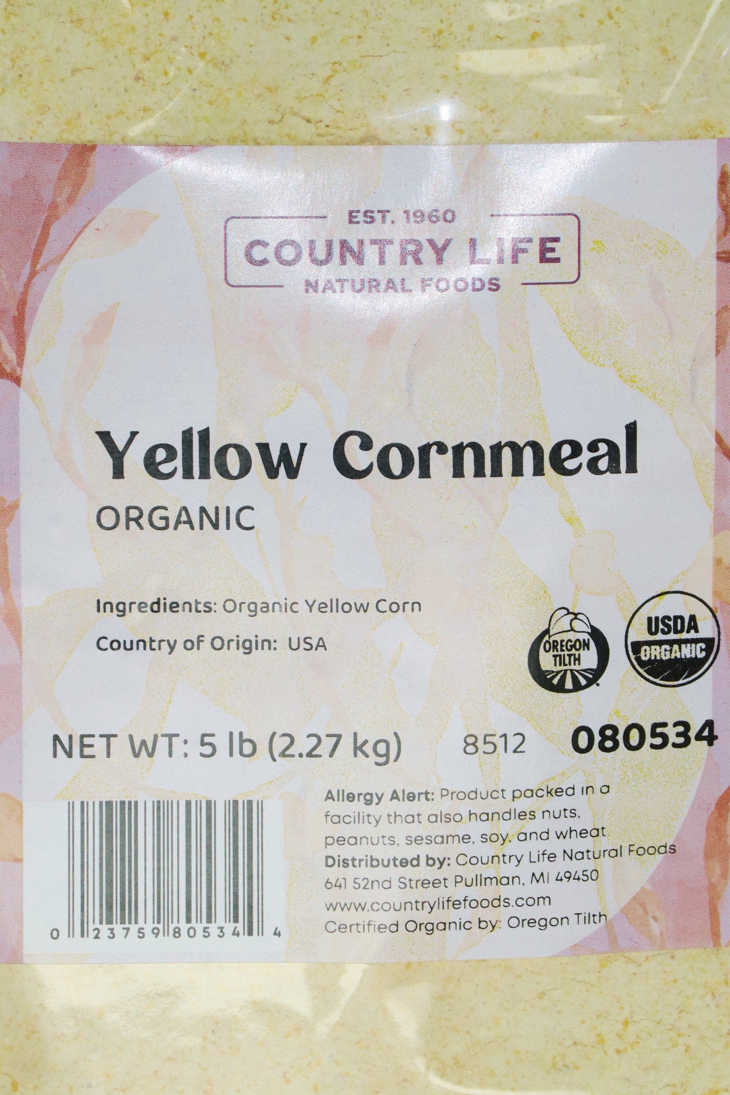 Cornmeal, Yellow, Organic