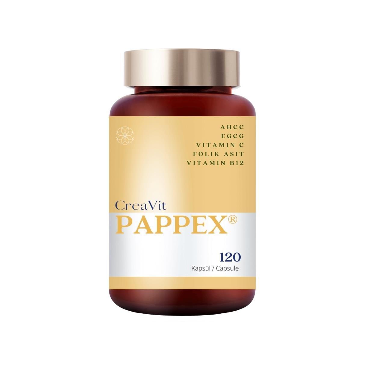 CreaVit Pappex 120 Capsules - AHCC and EGCG | Dietary Support