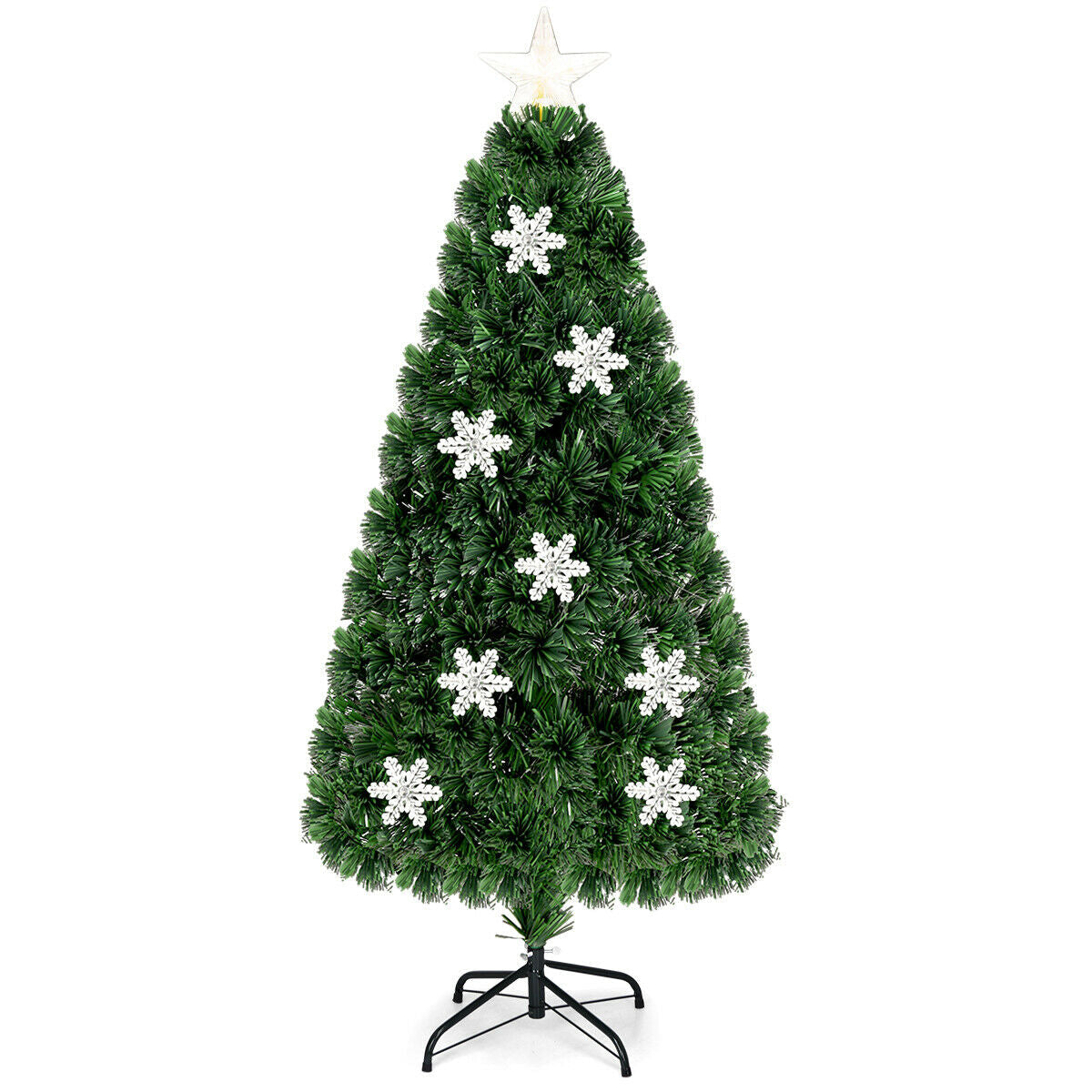 LED Optic Artificial Christmas Tree with Snowflakes