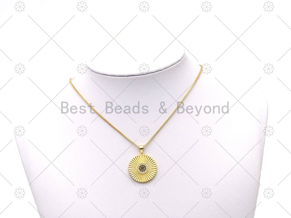 CZ Evil Eye Charm, Sku#LK561