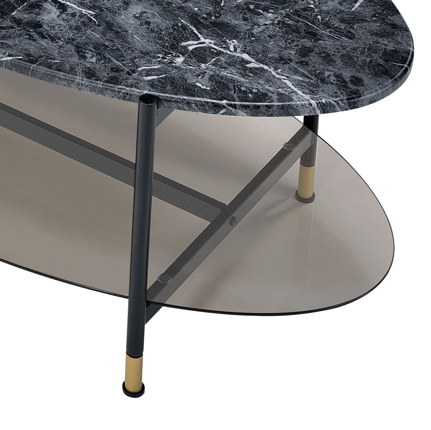 Silas Engineered Stone Top & Nesting Coffee Tables
