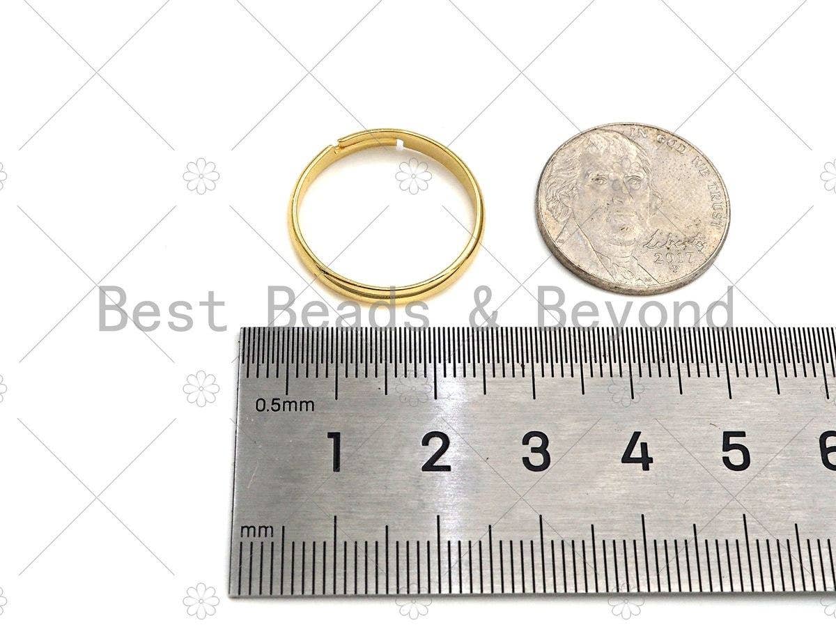Silver Simple Band Ring, Sku#X187