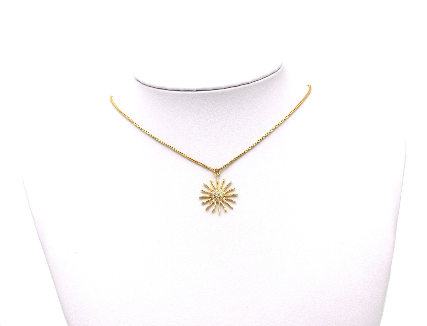 CZ Sunflower Charm, Sku#ZX41