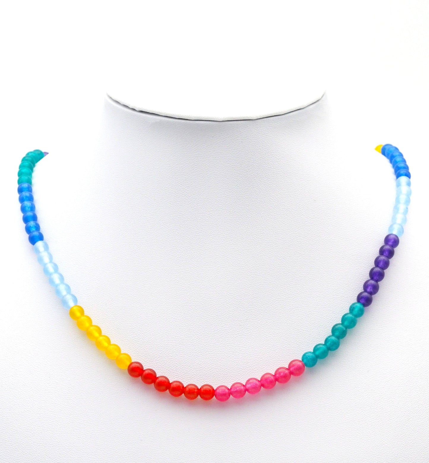 Mixed Color Jade Round Smooth Beads, Sku#U1428