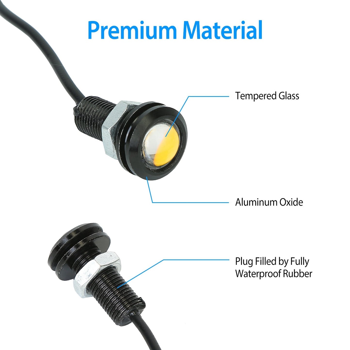 Amber Eagle Eye LED Grille Light for Vehicles