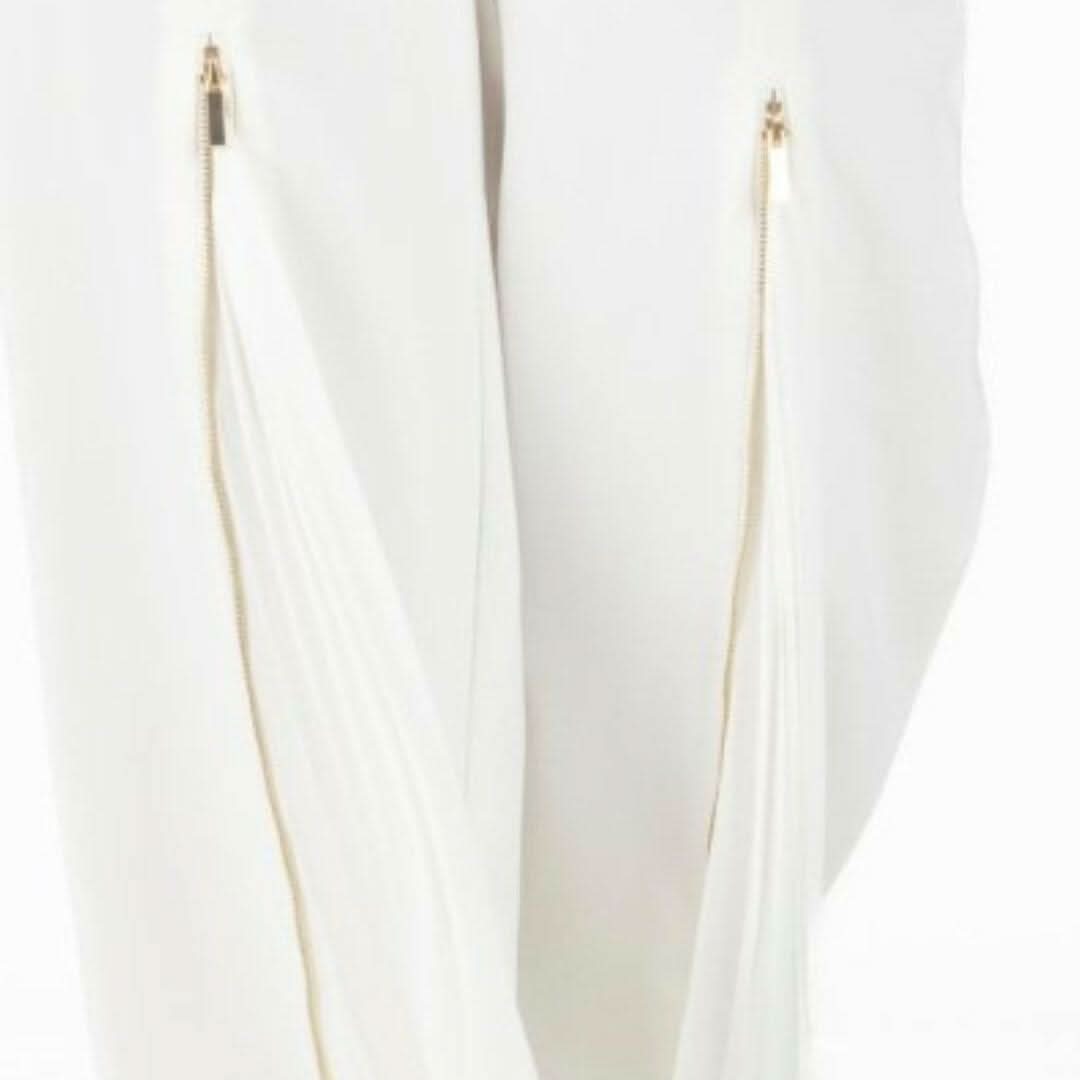 Alana White Pleated Pants