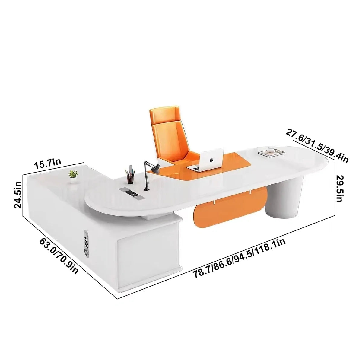 Gauss · L-Shaped Executive Desk