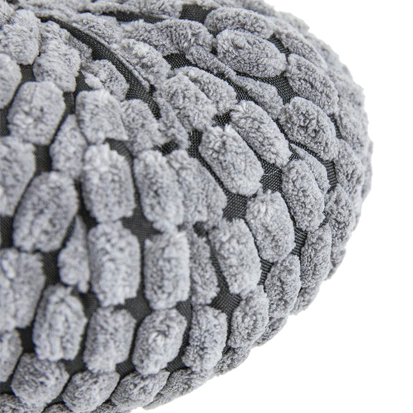 Chenille Weighted Pumpkin - Gray, Set of 3