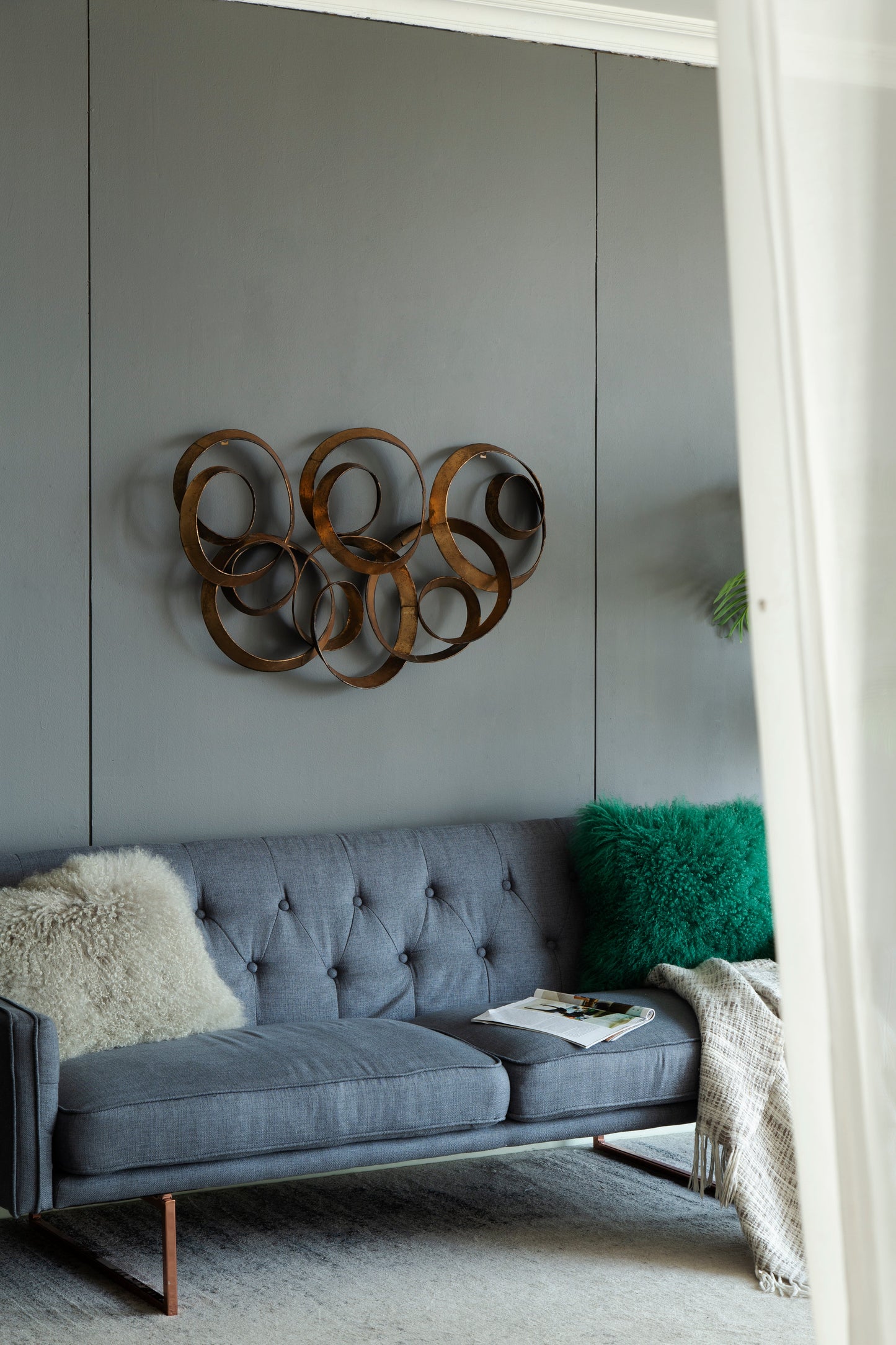 Seretha Gold Leaf Wall Décor