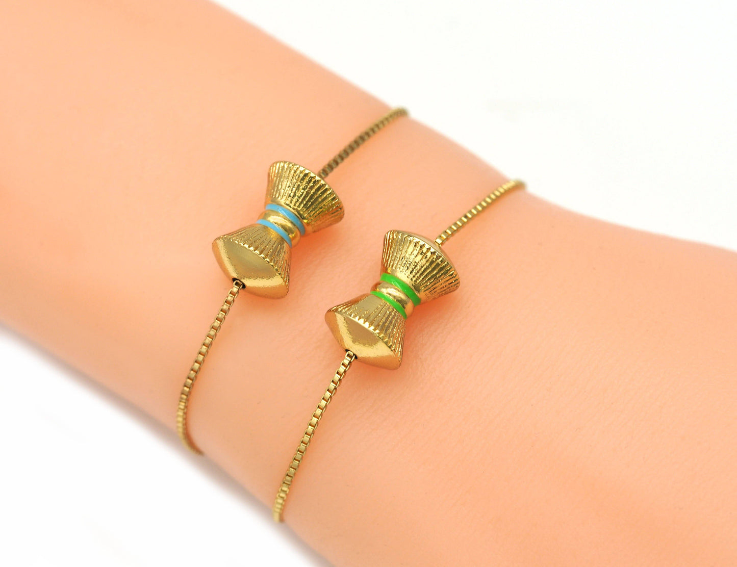 Enamel Spacer Beads, Sku#LK652