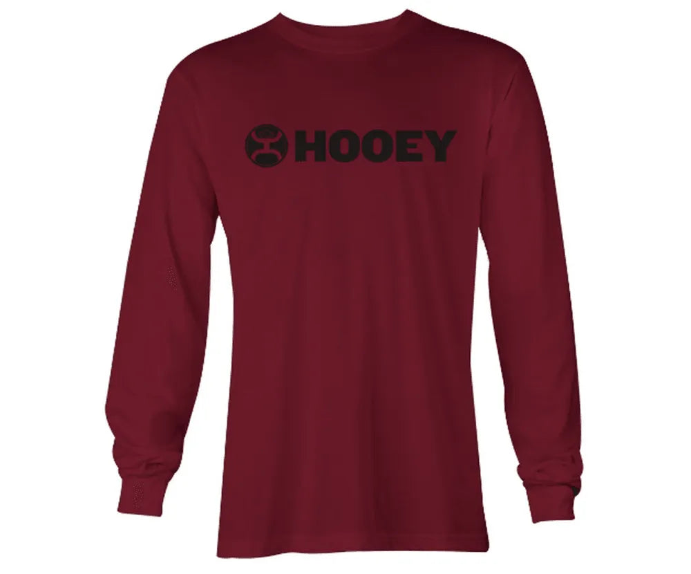 HOOey Lock up (Cranberry) - Men's Long Sleeve Shirts (Closeout)