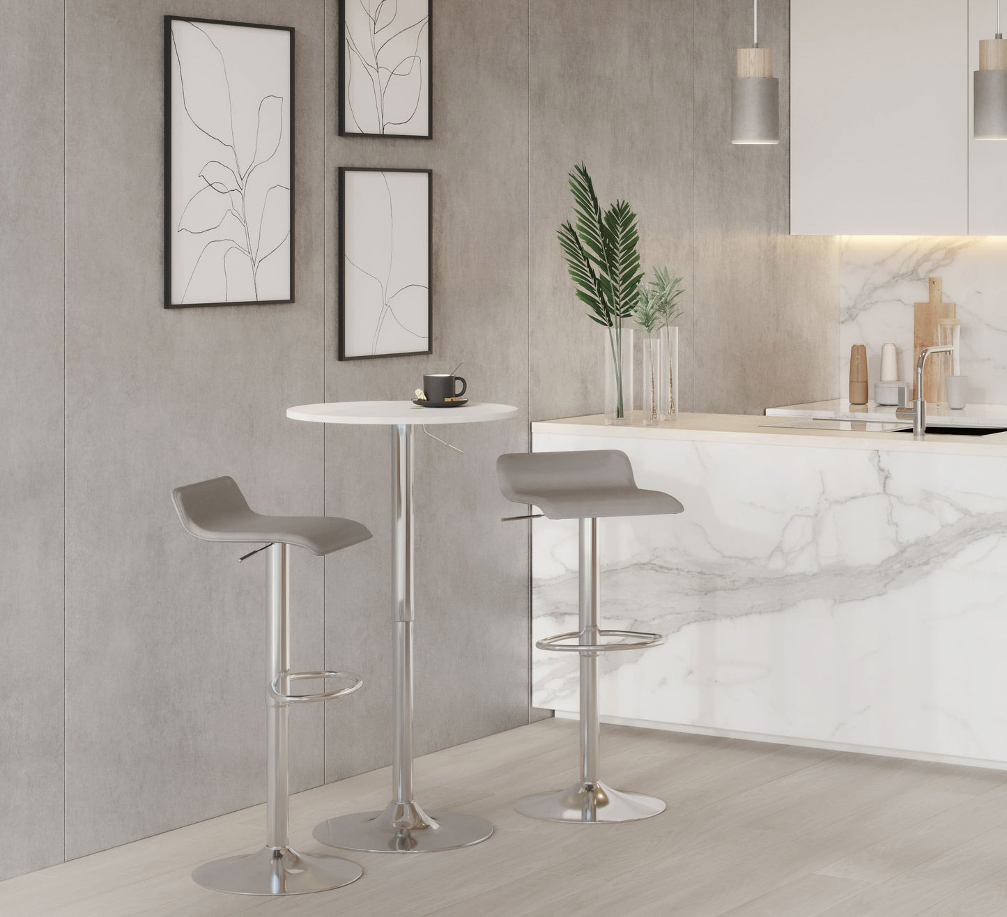 Adjustable Contemporary Bar Table