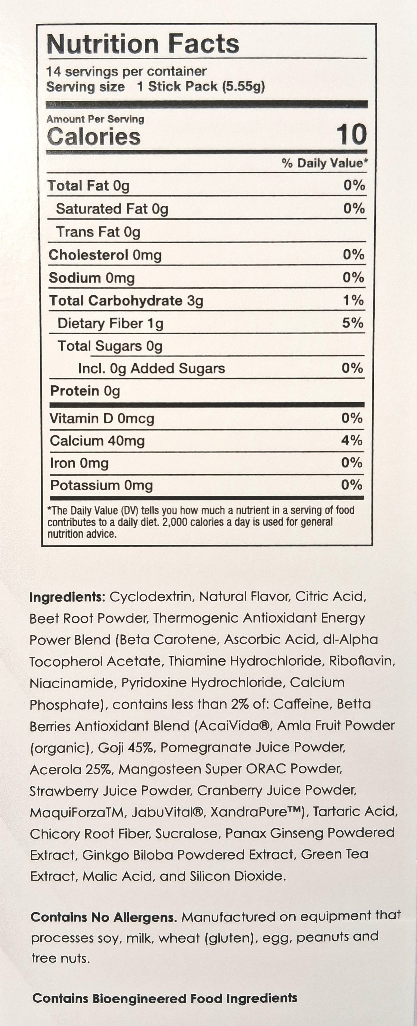 Thermogenic Meta Booster - Berry