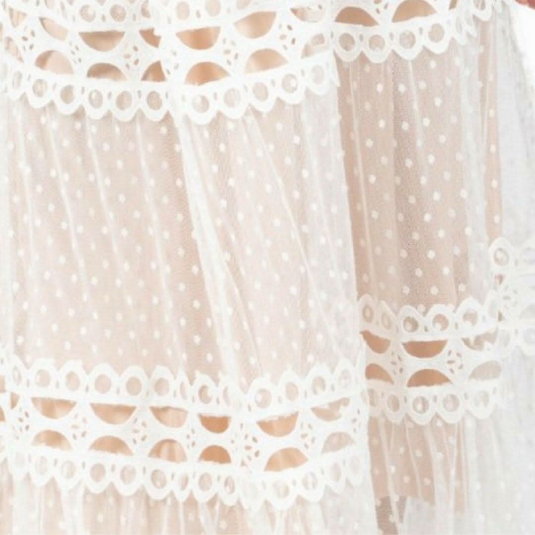 Blair White Lace Maxi Dress
