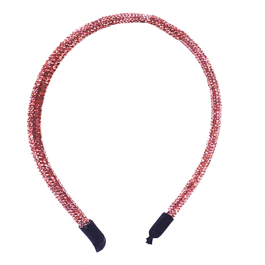 Bling Stone Accented Crystal Studded Shimmer Headband