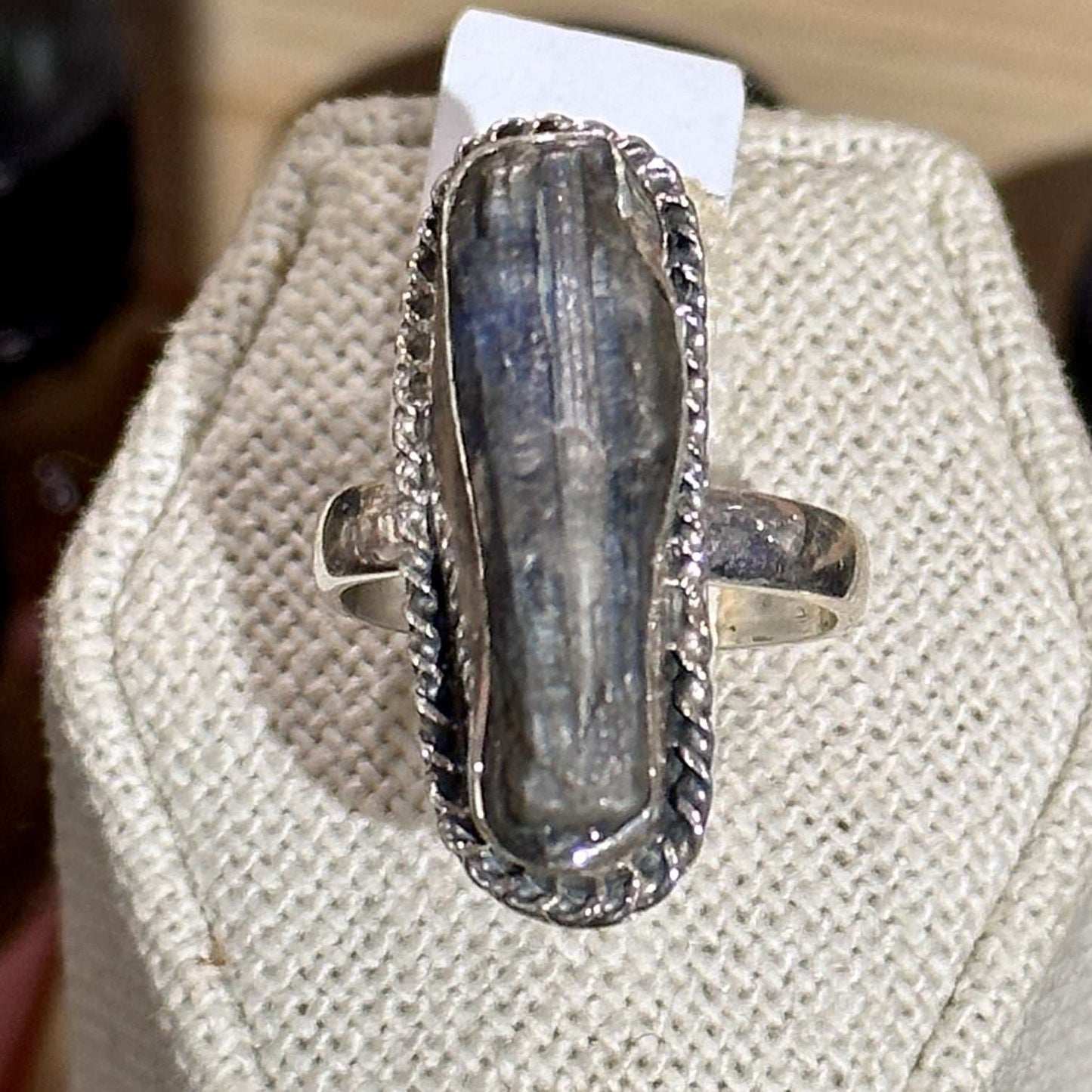 Blue Kyanite Ring Size 6 "Strength"