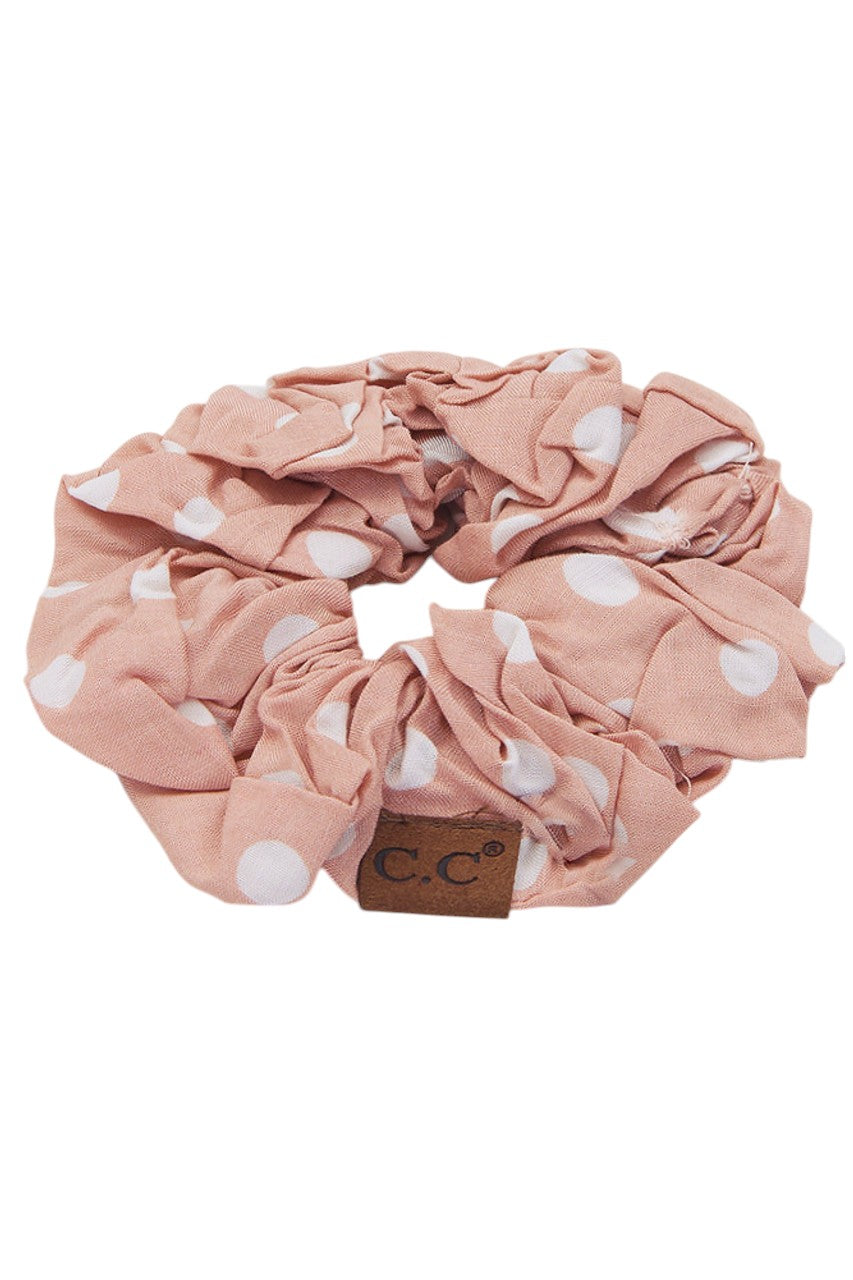 C.C Polka Dot Print Scrunchie
