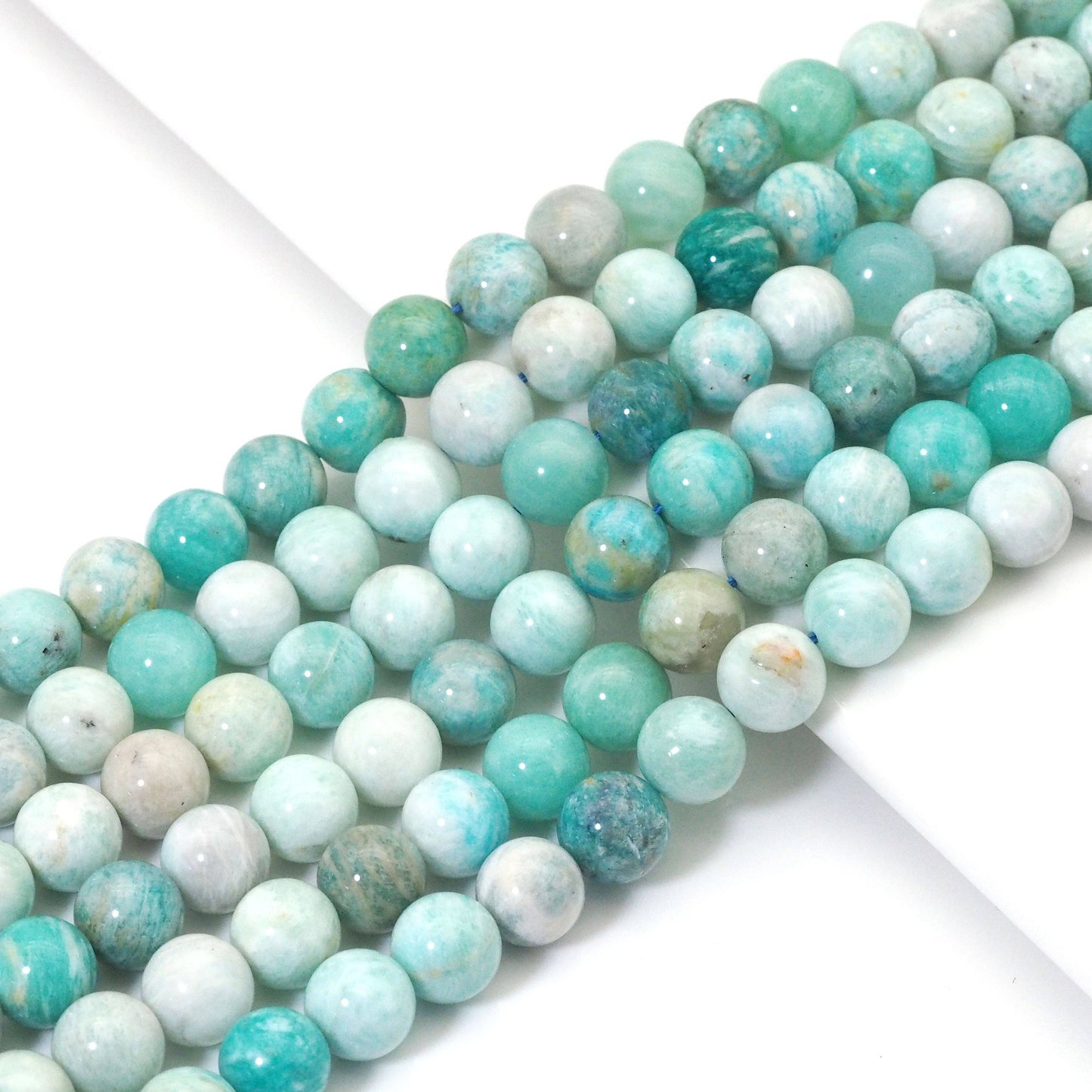 Genuine Amazonite, 6mm/8mm/10mm Round Smooth Beads, Sku#U1619