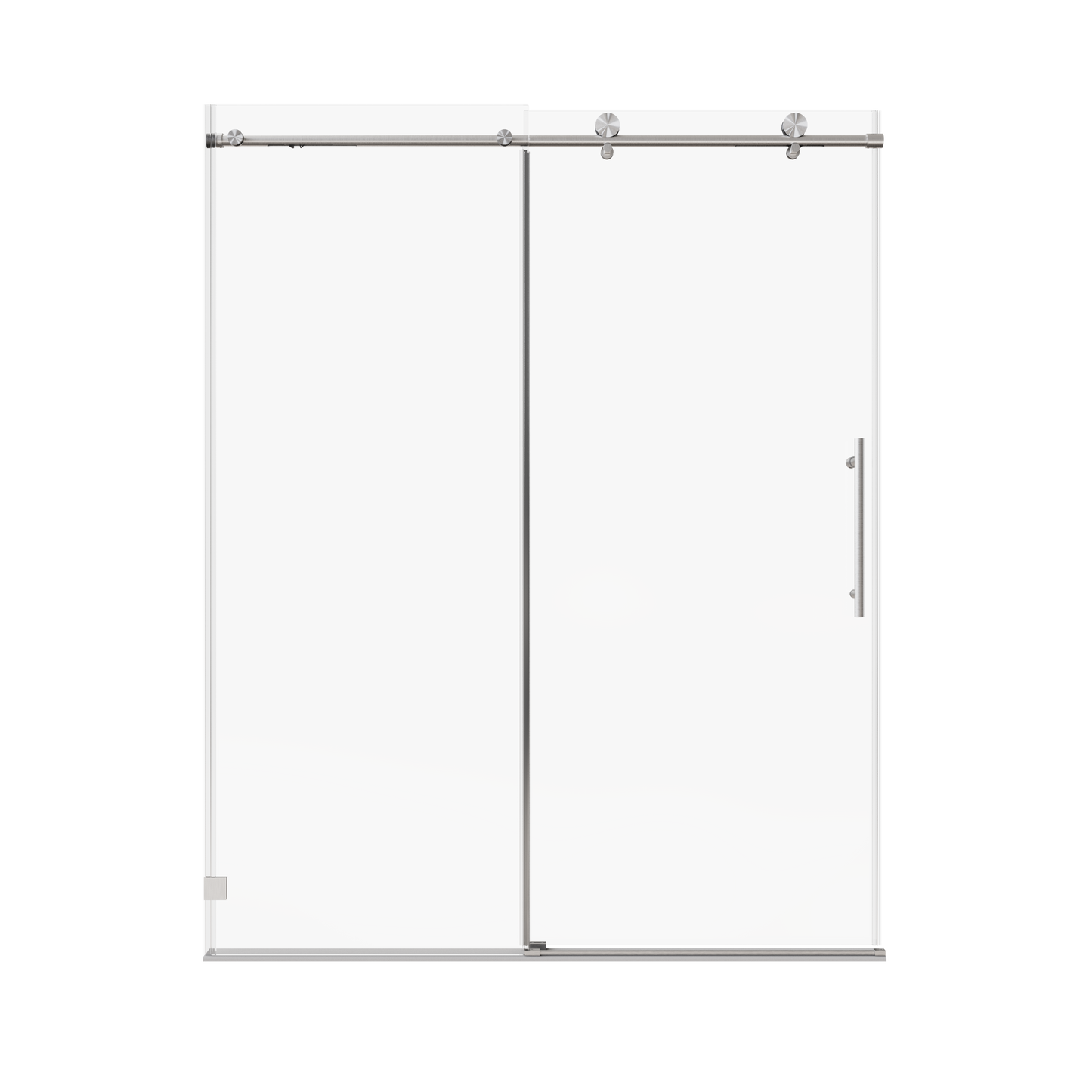 Frameless Single Sliding Shower Doors - 56-60" W x 74" H
