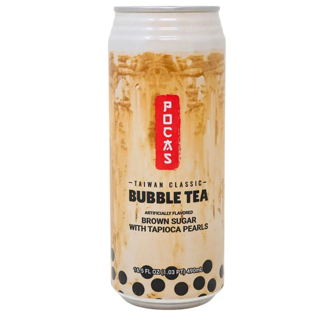 Pocas Bubble Tea with Tapioca Pearls - Brown Sugar
