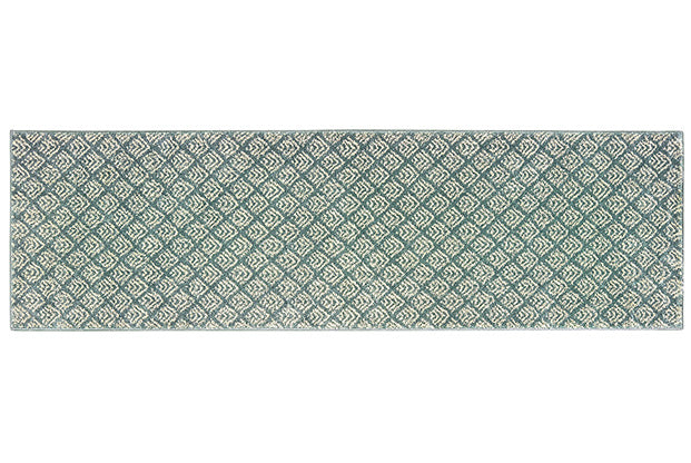 Sandstorm Casual Rug - Turquoise / Cream