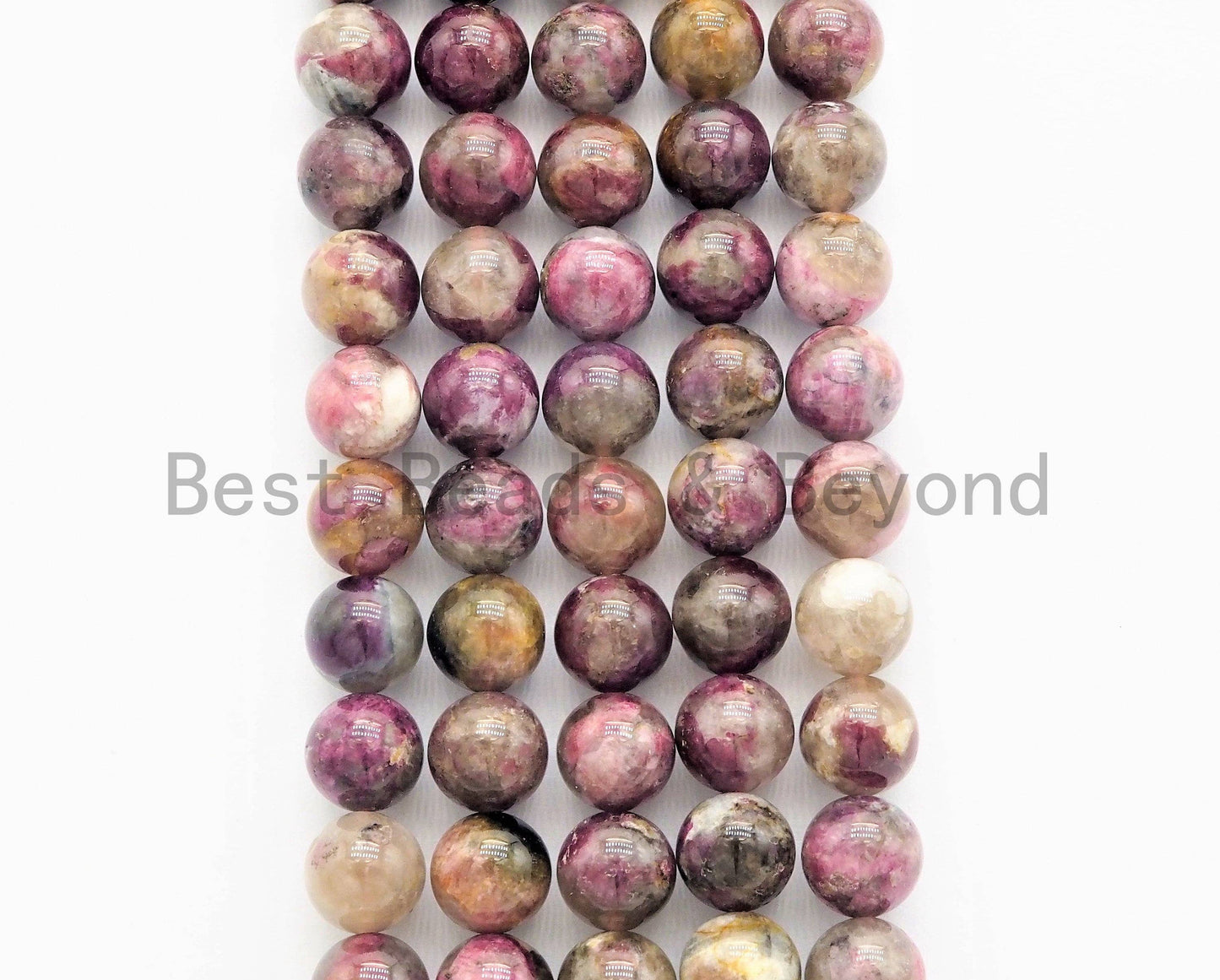 High Quality Natural Tourmaline beads, 6mm/8mm/10mm Round Smooth Natural Tourmaline Gemstone Beads, 15.5inch strand, SKU#U330