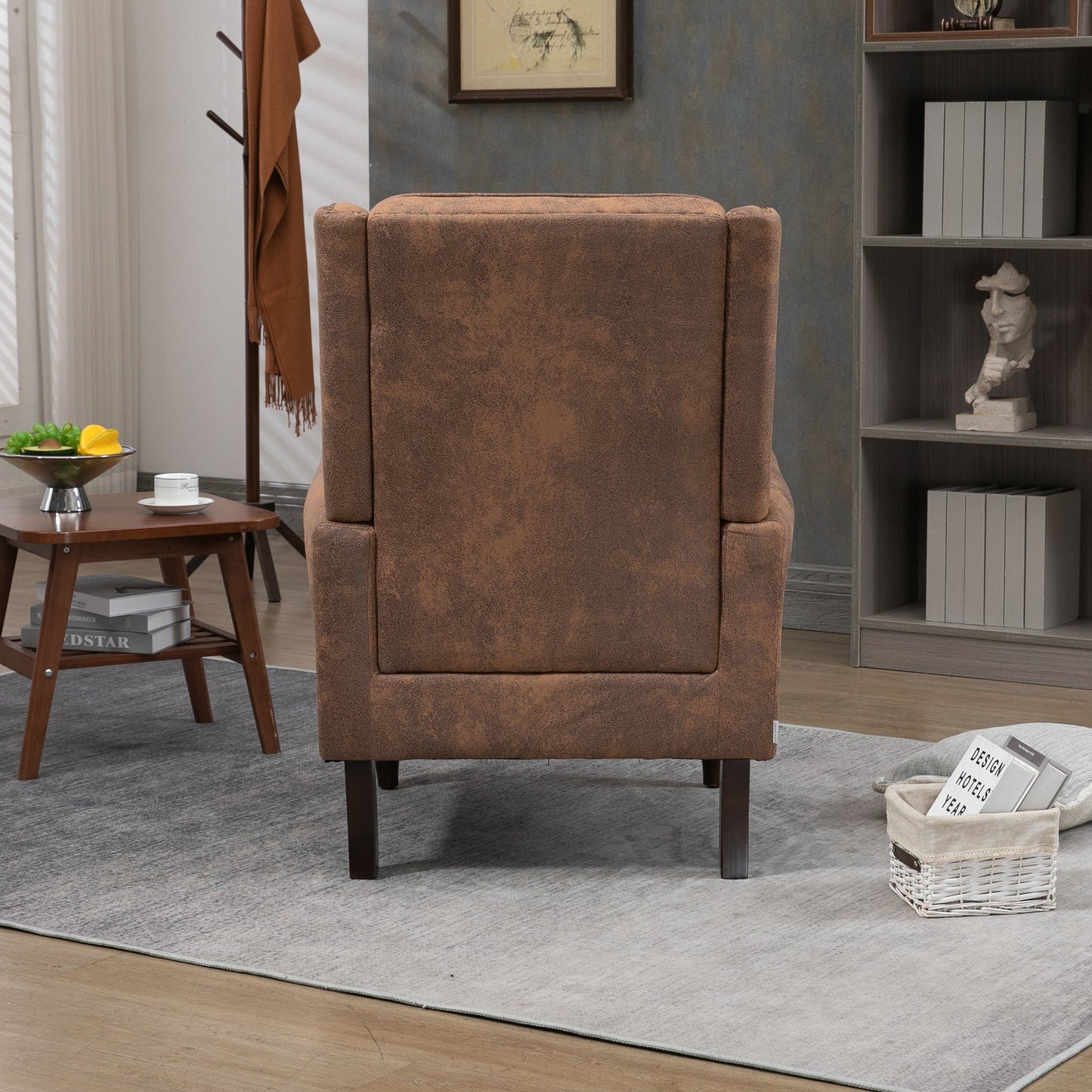 Wood Frame Armchair - Modern Accent Chair