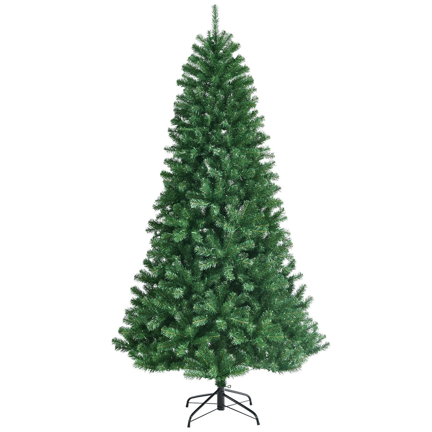 Artificial Hinged Christmas Tree with Remote-controlled Color-changing LED Lights