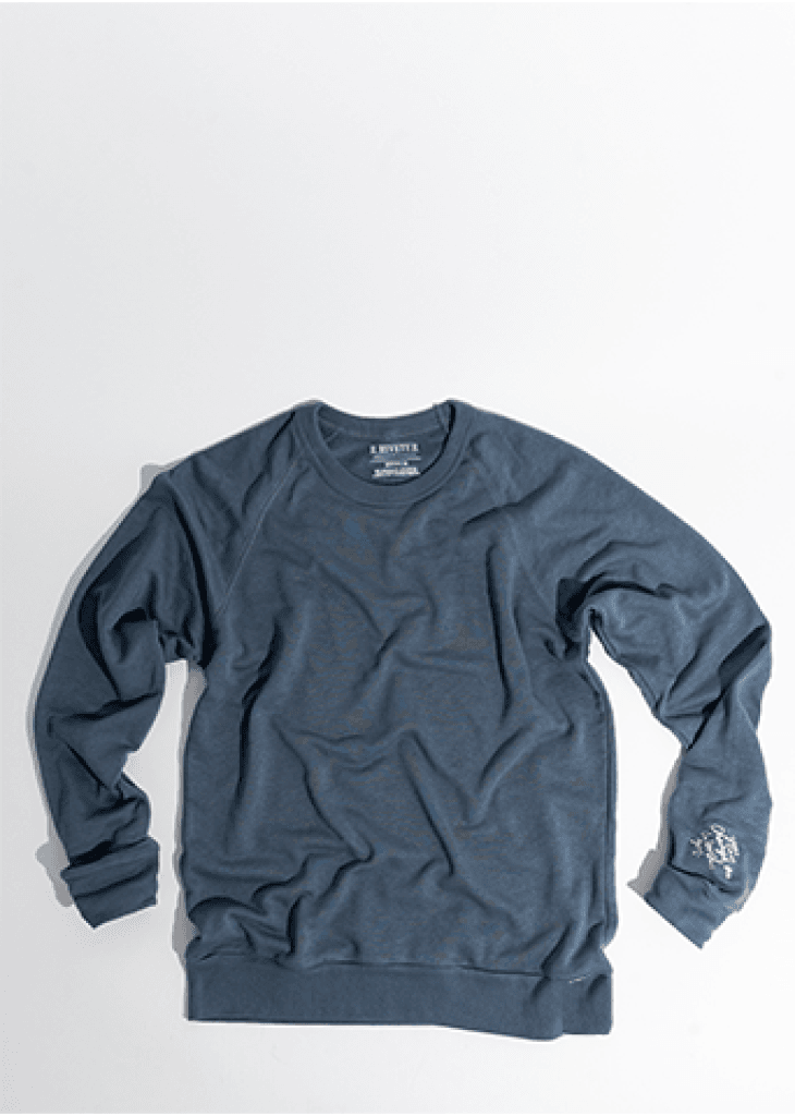 Unisex Sweatshirt | Denim Washed R.Riveter Logo