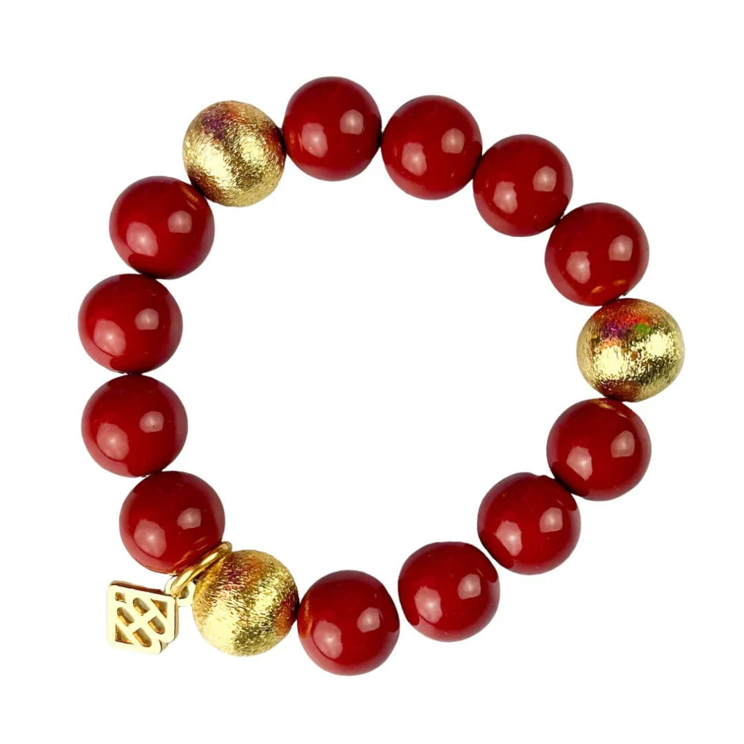 BRIANNA CANNON -
Crimson Beaded Brianna Bracelet