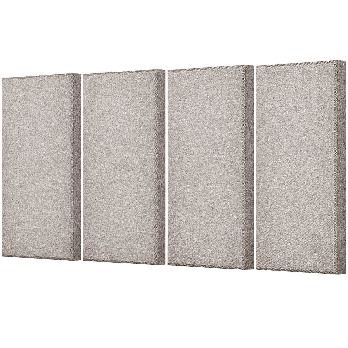4 PCS Acoustic Wall Panels 2 in Thick 23.6 x 11.8 in Self-adhesive Camel