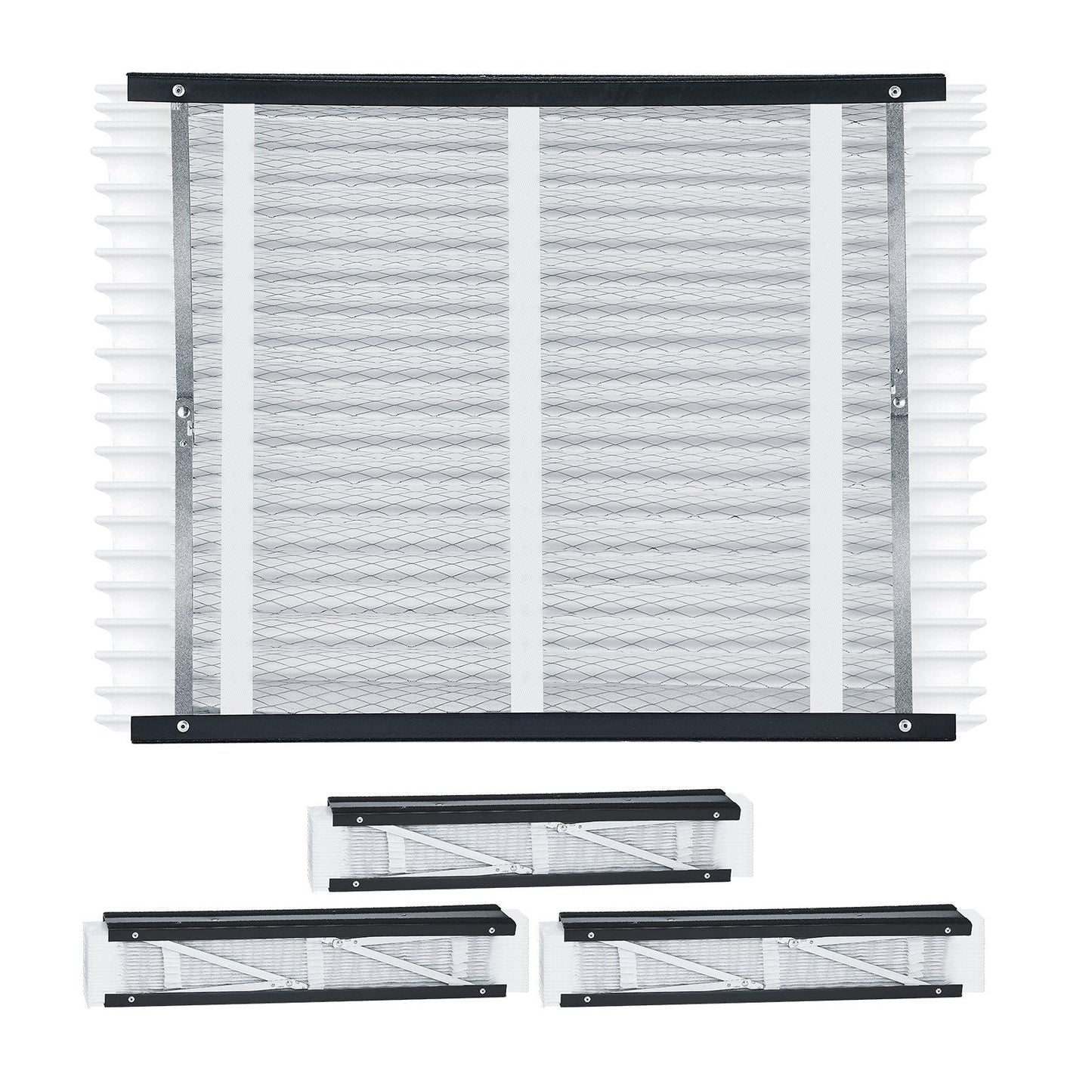 Air Filters MERV 13 Electrostatic Pleated HVAC Furnace Filter 4-Pack 20 x 25 x 4