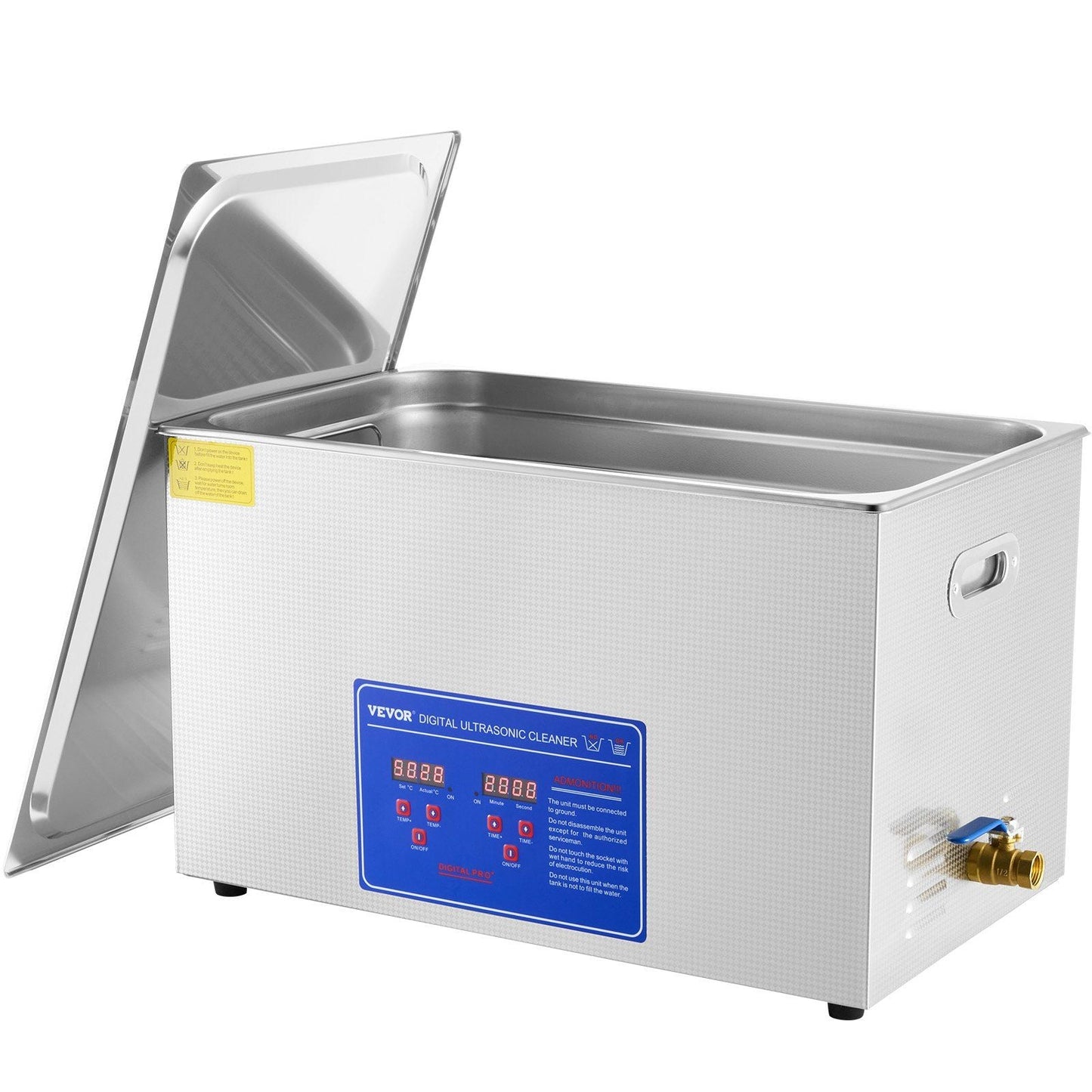 Ultrasonic Cleaner 30L Ultrasonic Cleaner for Cleaning Eyeglasses Dentures Commercial Industrial Ultrasonic Cleaner with Digital Heater Timer and Cleaner Basket (30 Liter)