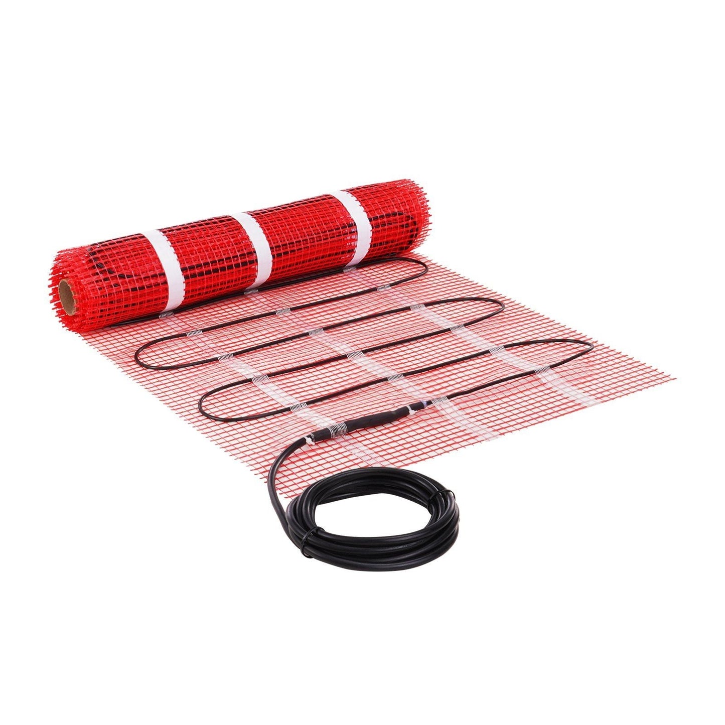 Floor Heating Mat, 20 Sq. ft, Electric Radiant In-Floor Heated Warm System with Digital Floor Sensing Thermostat, Includes Installation Monitor, Adhesive Back for Easy Installation on The Floor