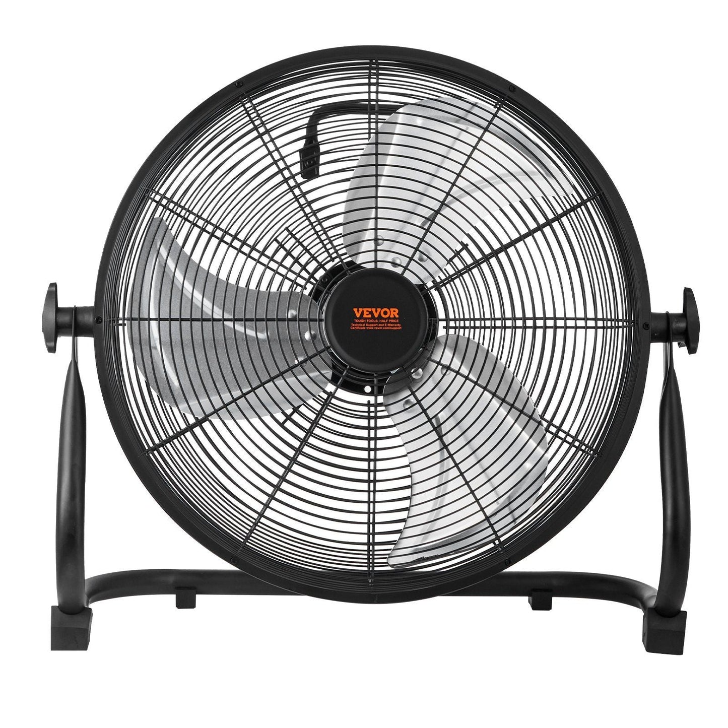 Cordless Fan 16 in, Portable Quiet Personal Fan for Home or Office, 360 Degree Manual Pivoting Head, Stepless Speed Regulation High Velocity Cordless Fan, Heavy Duty Metal Industrial Floor Fans