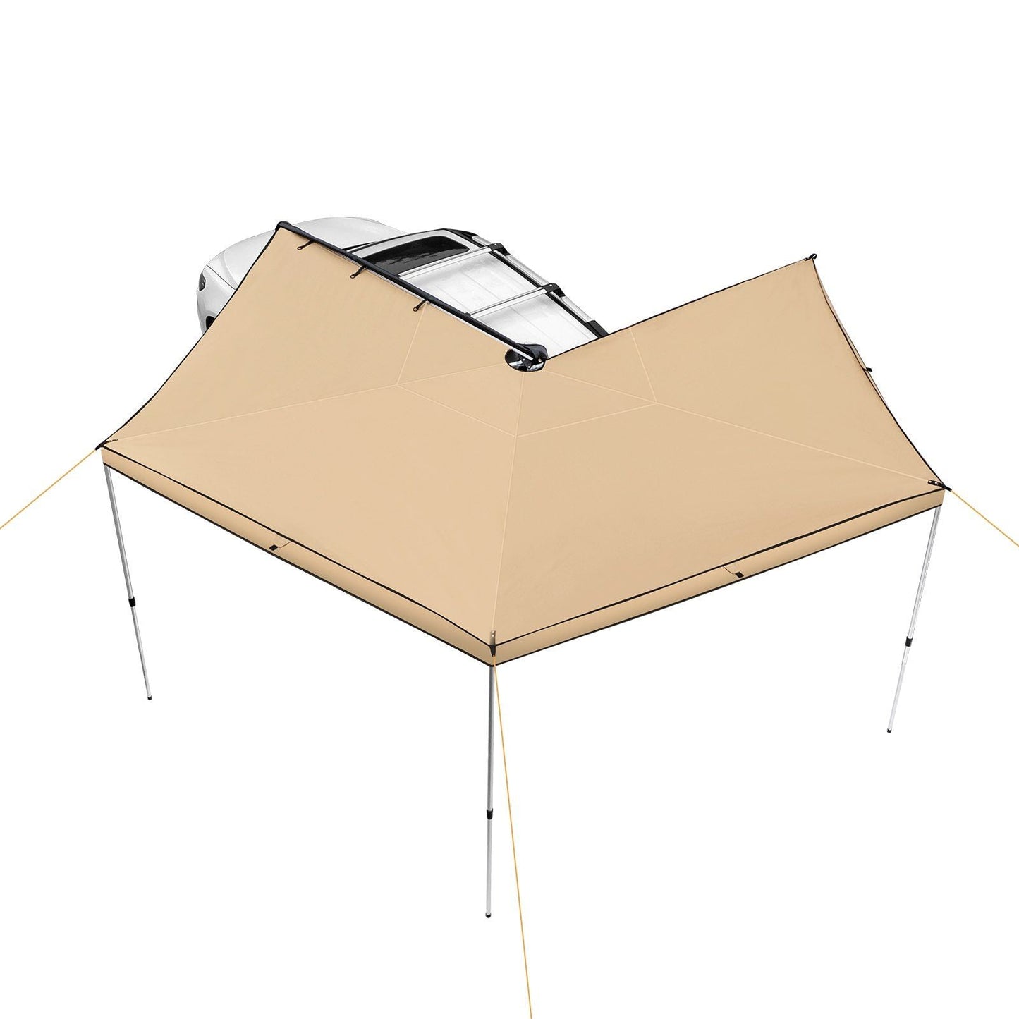 Vehicle Awning 270 Degree, 8.2' Height Retractable Car Side Awning, PU3000mm UV50+ Car Awning with Waterproof Storage Bag, Suitable for Truck, SUV, Van, Campers