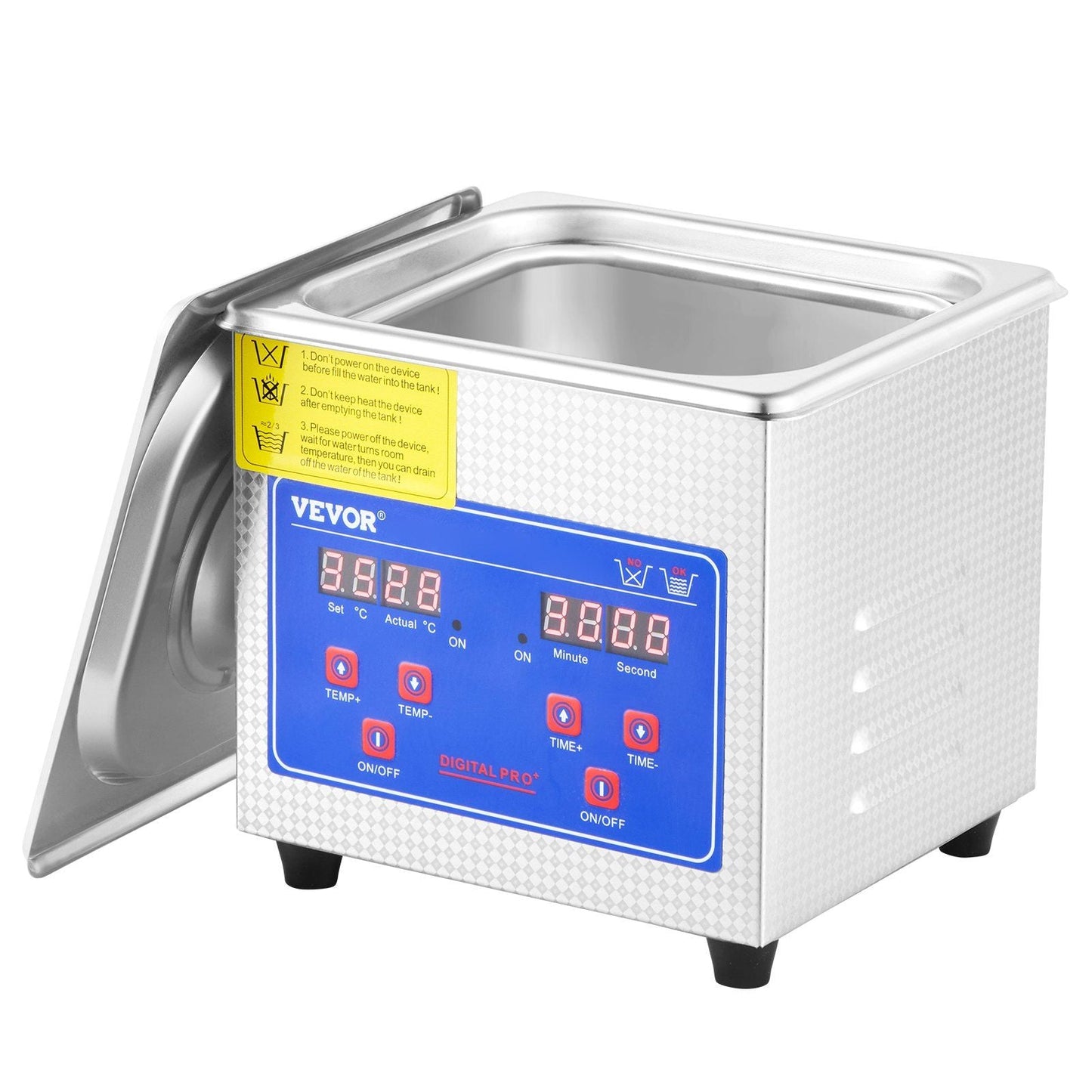 Ultrasonic Cleaner 1.3L Professional Ultrasonic Cleaner with Digital Timer 40kHz Excellent Ultrasonic Cleaning Machine 110V for Jewelry Watch Ring Coin Diamond Eyeglasses Small Parts Cleaning