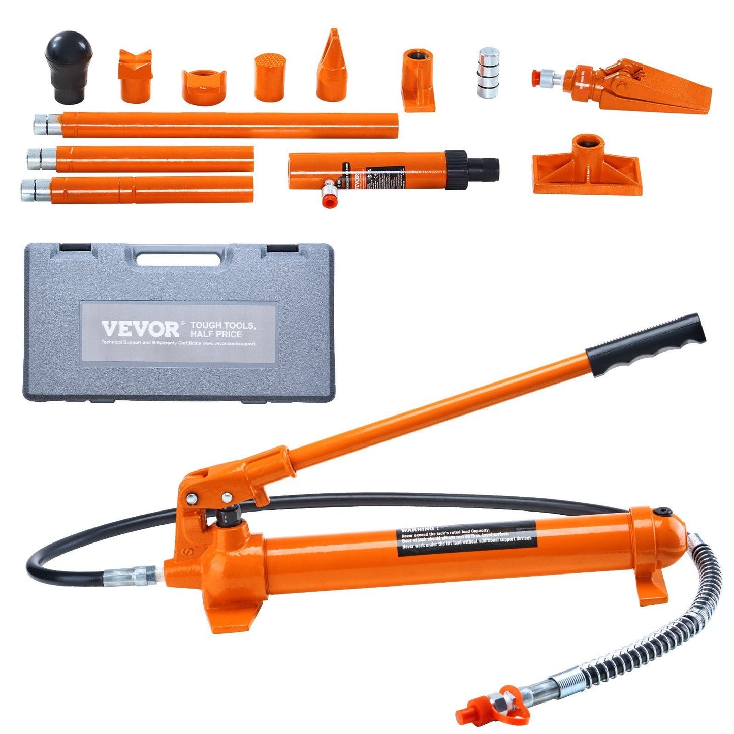 10 Ton Hydraulic Jack Air Pump Lift Ram Body Frame Porta Power Repair Kits