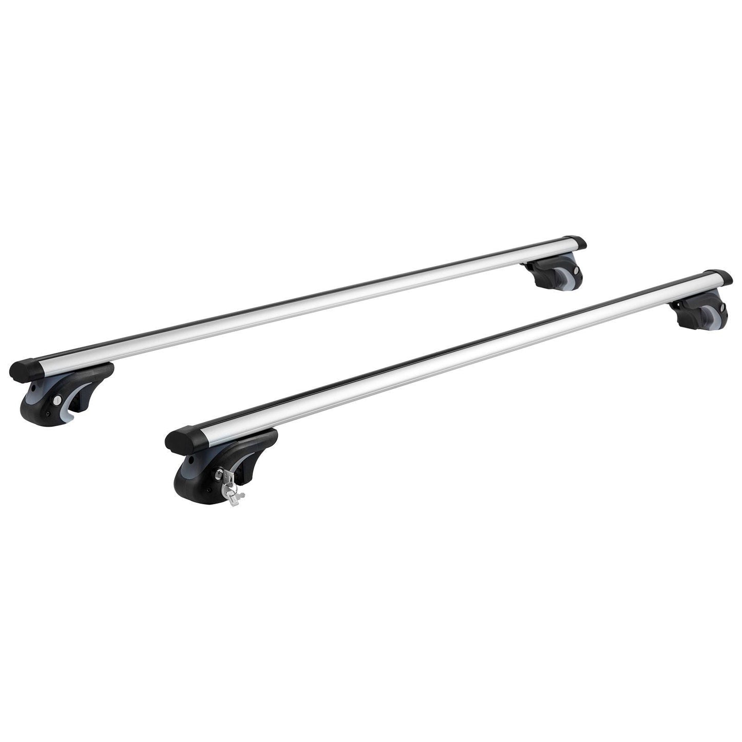 Universal Roof Rack Cross Bars, 54" Aluminum Roof Rack Crossbars, Fit Existing Raised Side Rail with Gap, 200 lbs Load Capacity, Adjustable Crossbars with Locks, for SUVs, Sedans, and Vans