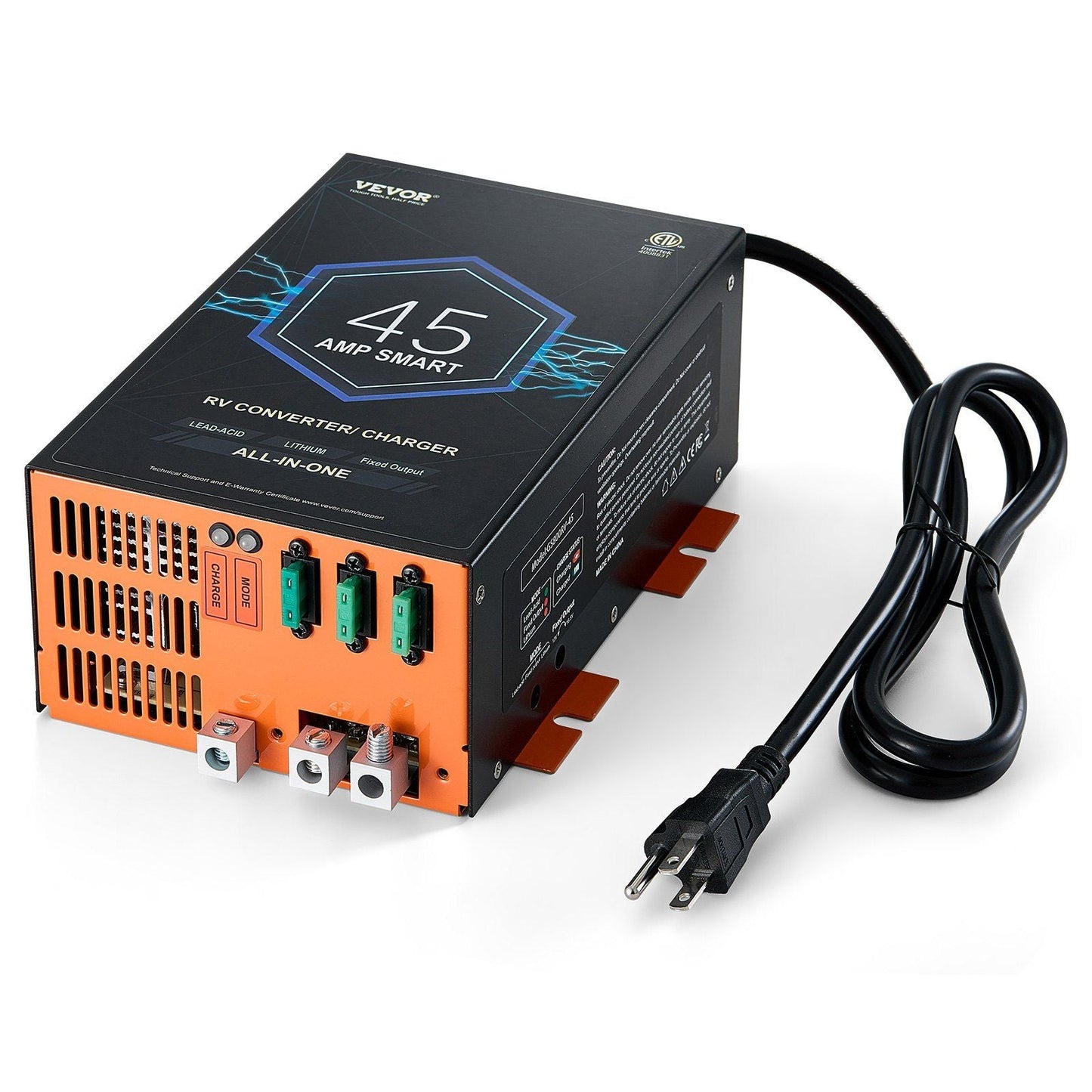 RV Converter 45 Amp 110V AC to 12V DC RV Power Converter Battery Charger