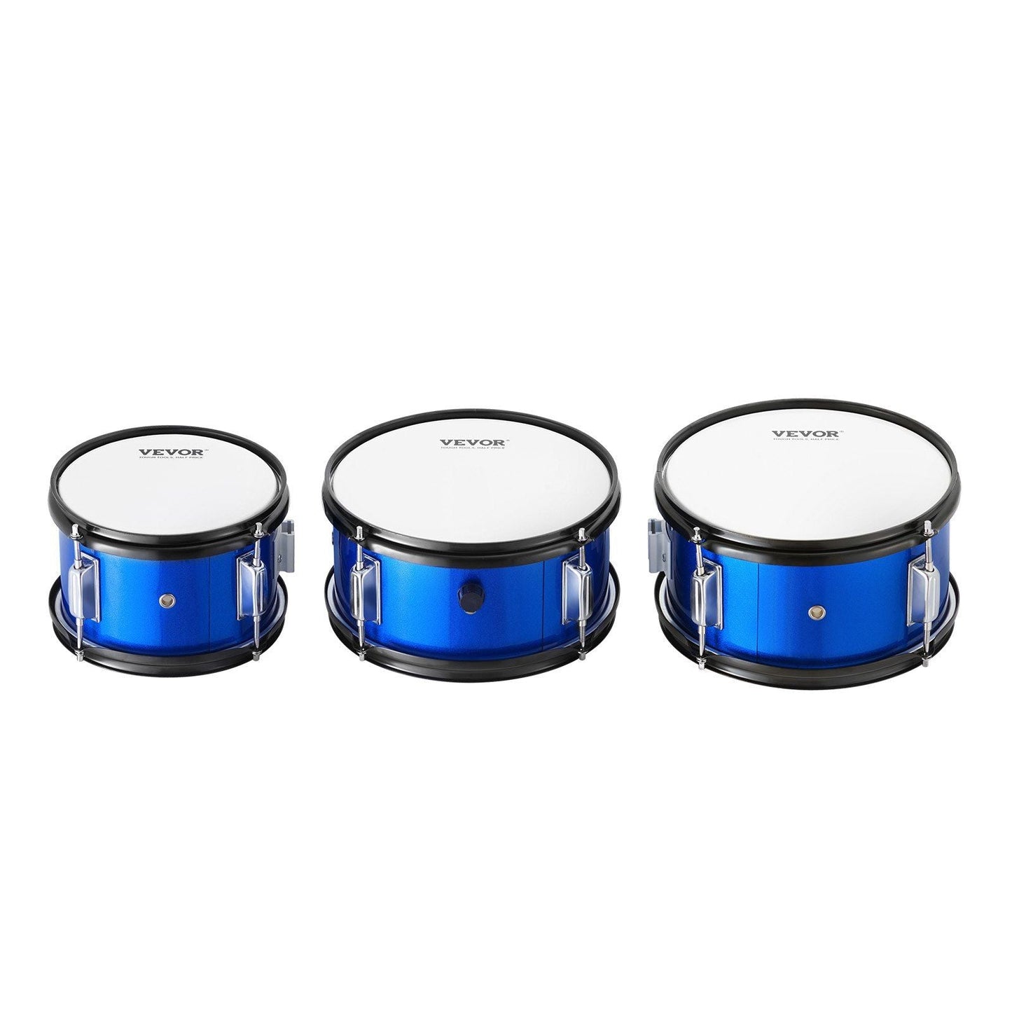 Kids Drum Set, 5-Piece, 16 in Beginner Full Drum Set with Bass Toms Snare Floor Drum Adjustable Throne Cymbal Hi-Hat Pedal and Two Pairs of Drumsticks, Starter Drum Kit for Child Kids, Blue