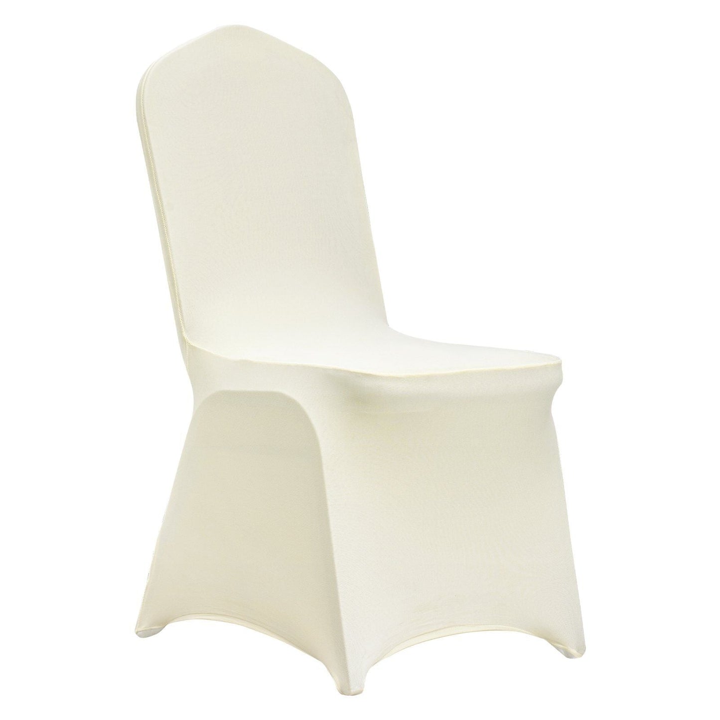 Stretch Spandex Folding Chair Covers, Universal Fitted Chair Cover, Removable Washable Protective Slipcovers, for Wedding, Holiday, Banquet, Party, Celebration, Dining (100PCS Ivory White)