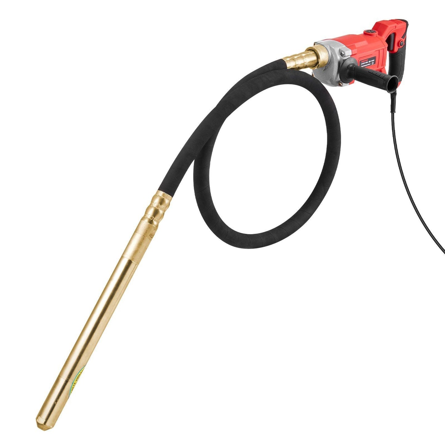 Handheld Concrete Vibrator, 950W Electric Vibrator 13000 VPM, Electric Concrete Vibrating Tool With 6.6ft / 2m Shaft Rod, Portable Pencil Cement Vibrator Remove Air Bubble and Mix Concrete