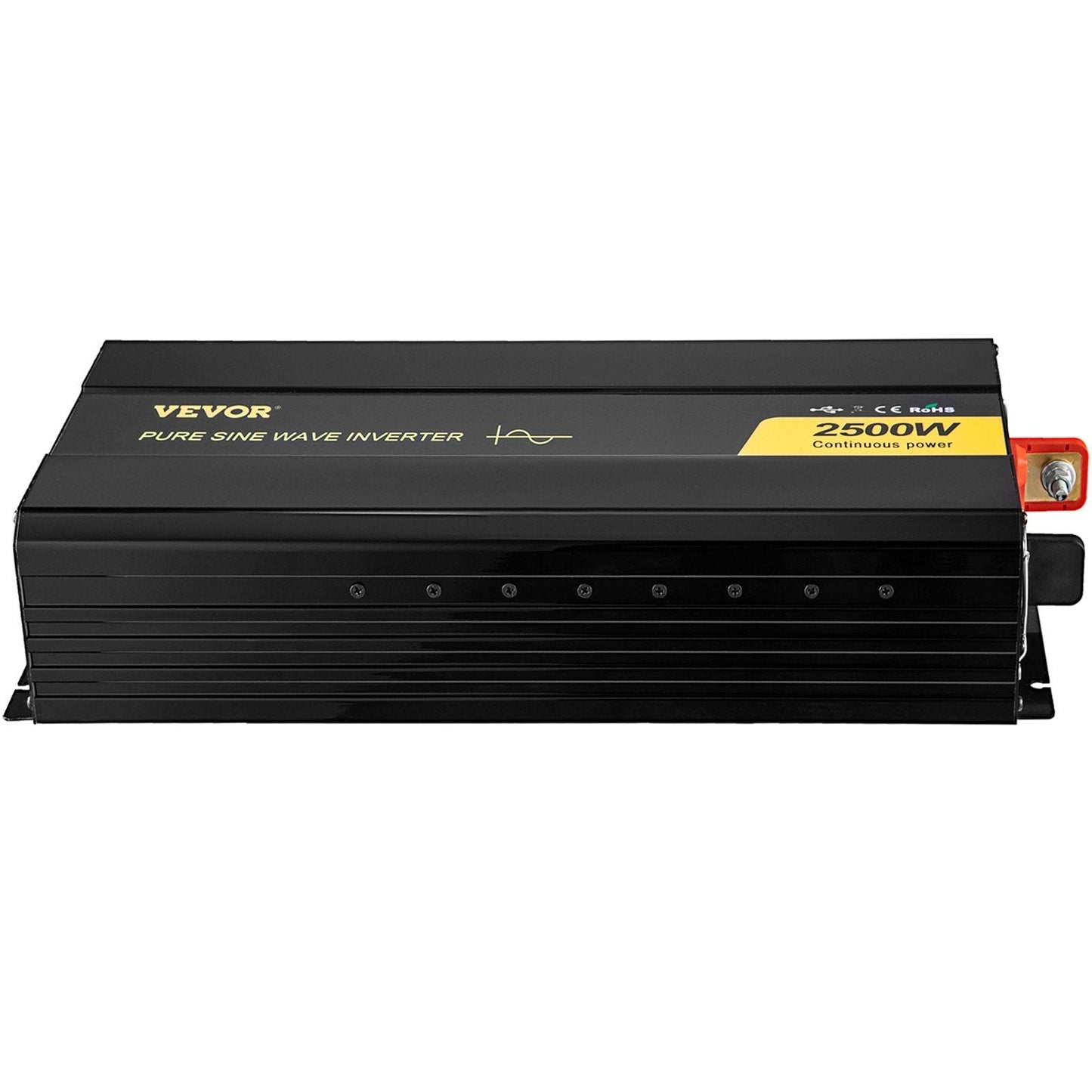 Pure Sine Wave Inverter, 2500 Watt Power Inverter, DC 12V to AC 120V Car Inverter, with USB Port, LCD Display, and Remote Controller Power Converter, for RV Truck Car Solar System Travel Camping