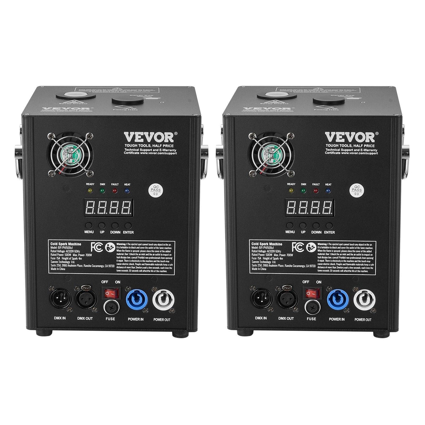 Cold Spark Firework Machine x2 500W 6.6-13ft Stage DJ Wedding Event Party