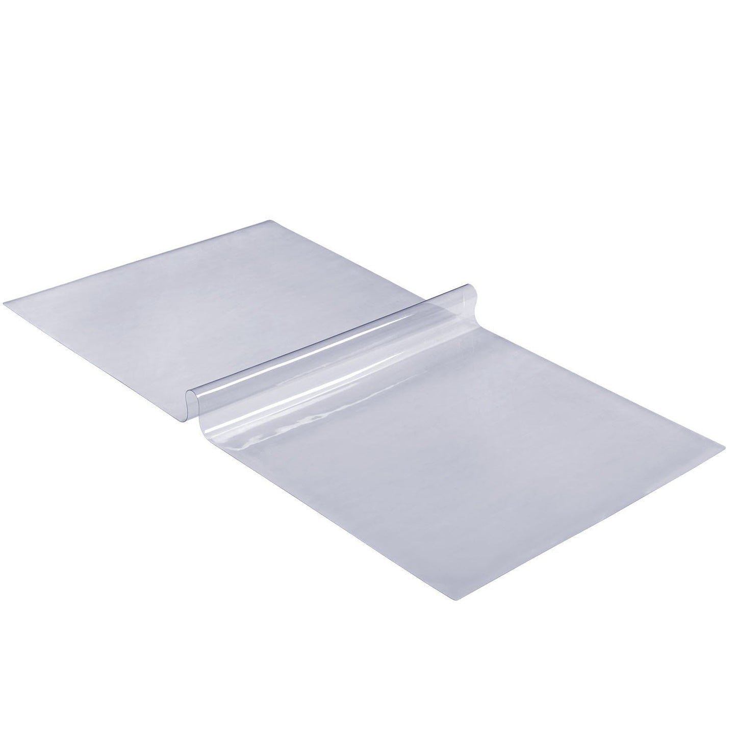 Clear Table Cover Protector, 18" x 36"/457 x 925.4 mm Table Cover, 1.5 mm Thick PVC Plastic Tablecloth, Waterproof Desktop Protector for Writing Desk, Coffee Table, Dining Room Table