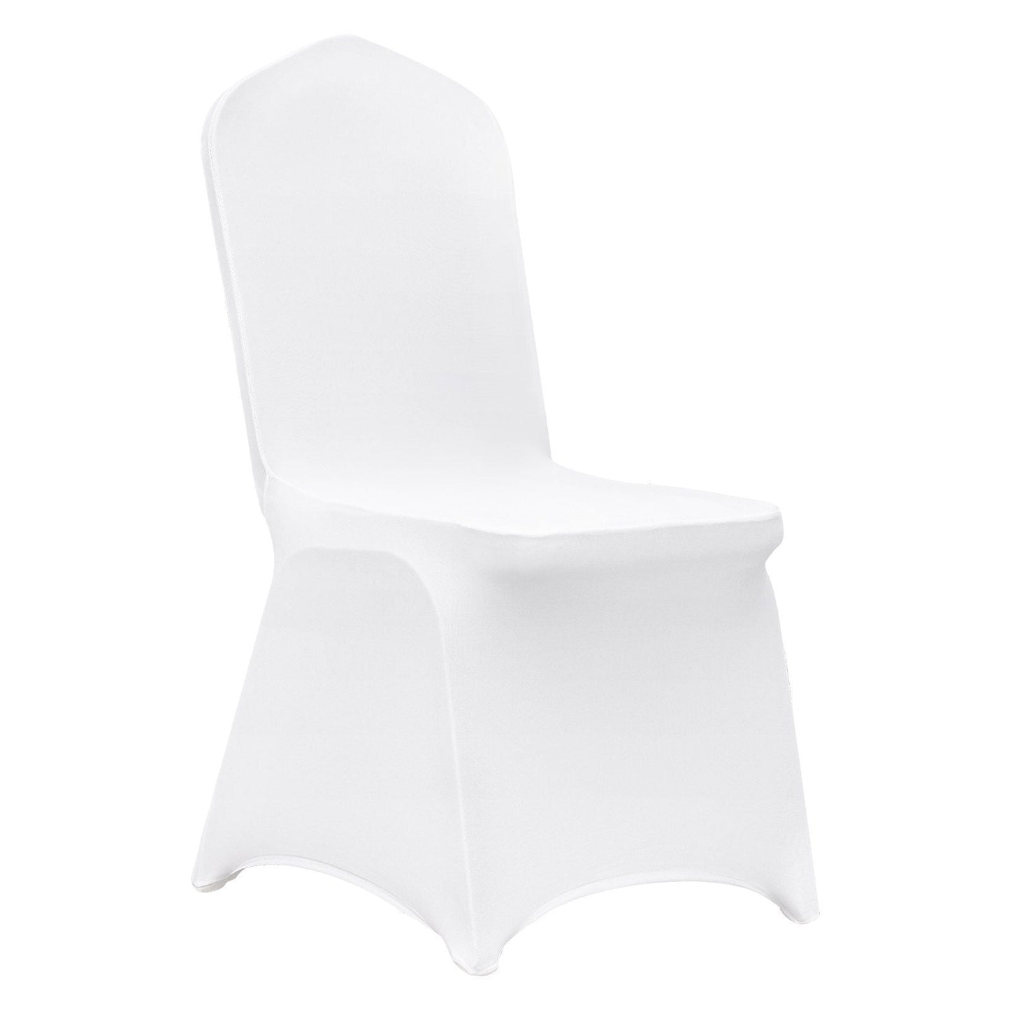 Stretch Spandex Folding Chair Covers, Universal Fitted Chair Cover, Removable Washable Protective Slipcovers, for Wedding, Holiday, Banquet, Party, Celebration, Dining (150PCS White)