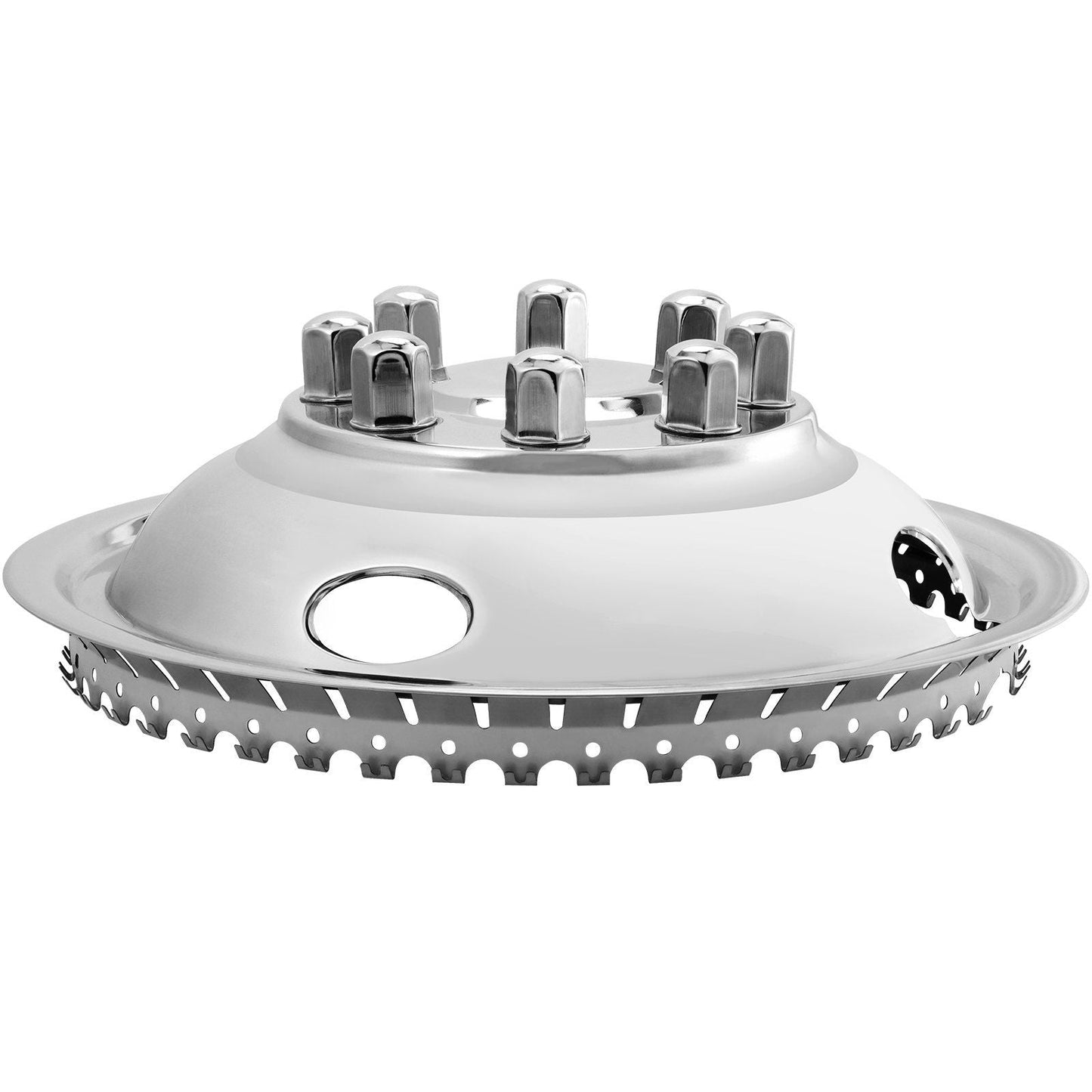 16-inch Wheel Simulators, 304 Stainless Steel Wheel Simulator Kit with Mirror Polished Finish, 2 Front and 2 Rear Wheel Covers Fit for Ford F350 (1974-1998), 4 pcs
