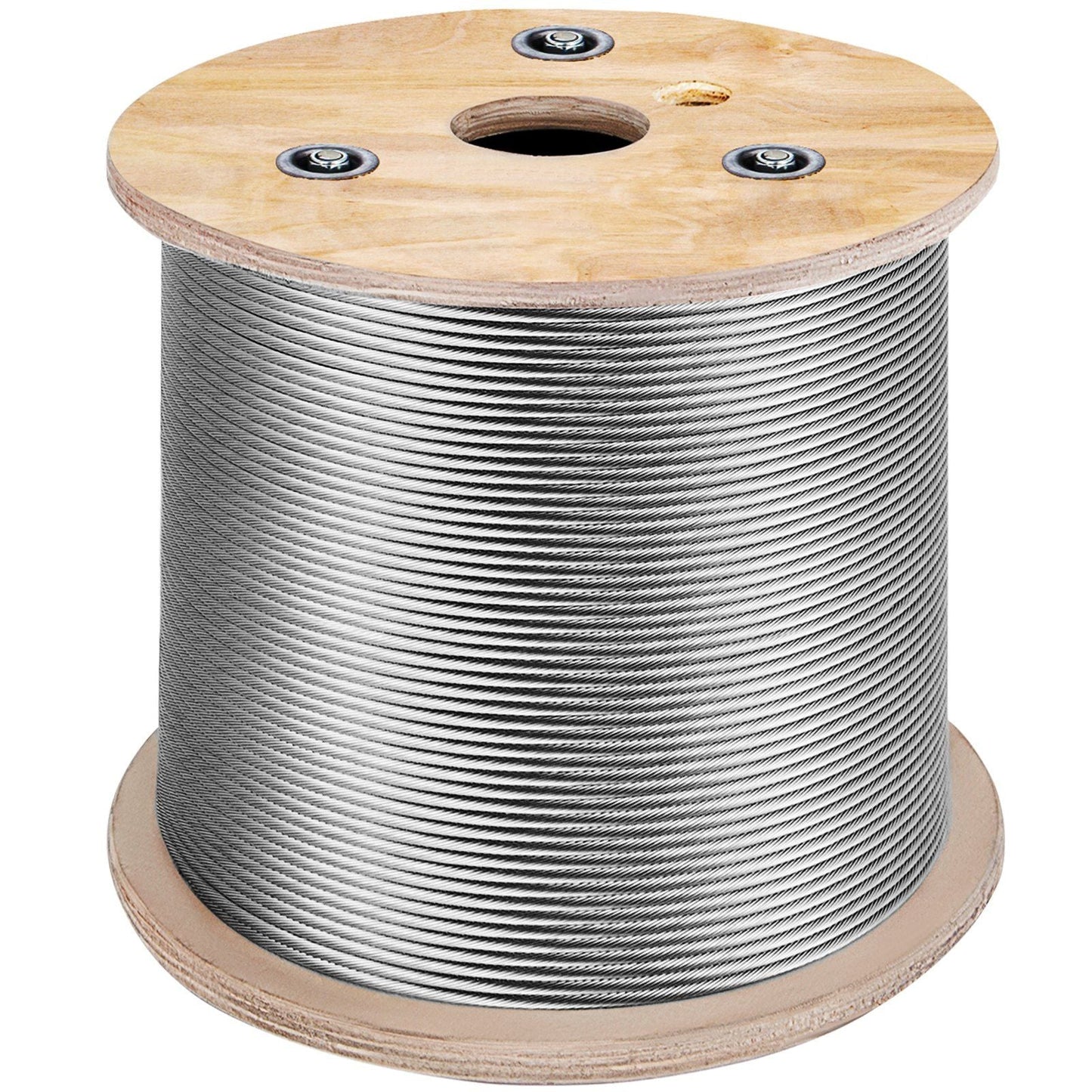 3/16 Inch 7x19 Stainless Steel Aircraft Cable Reel 500FT Stainless Steel Cable T304 Wire Rope Winch Cable Replacement (T304)